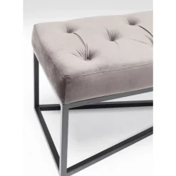 KARE Design Bank Crossover Grau Schwarz 150X40Cm- Sitzbänke