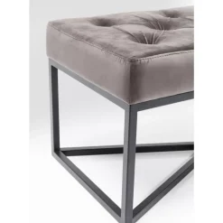 KARE Design Bank Crossover Grau Schwarz 150X40Cm- Sitzbänke