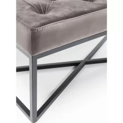 KARE Design Bank Crossover Grau Schwarz 150X40Cm- Sitzbänke