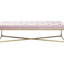 KARE Design Bank Crossover Rose Messing 150X40Cm- Sitzbänke