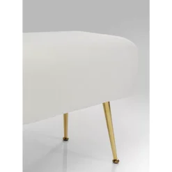 KARE Design Bank Deria Velvet Creme 110Cm- Sitzbänke