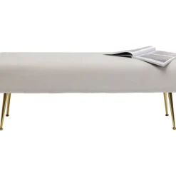 KARE Design Bank Deria Velvet Creme 110Cm- Sitzbänke