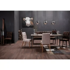 KARE Design Bank Econo Buttons Vintage 162 Cm- Sitzbänke