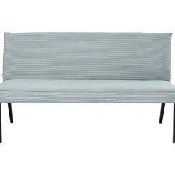 KARE Design Bank Ledro Cord Blau 165Cm- Sitzbänke