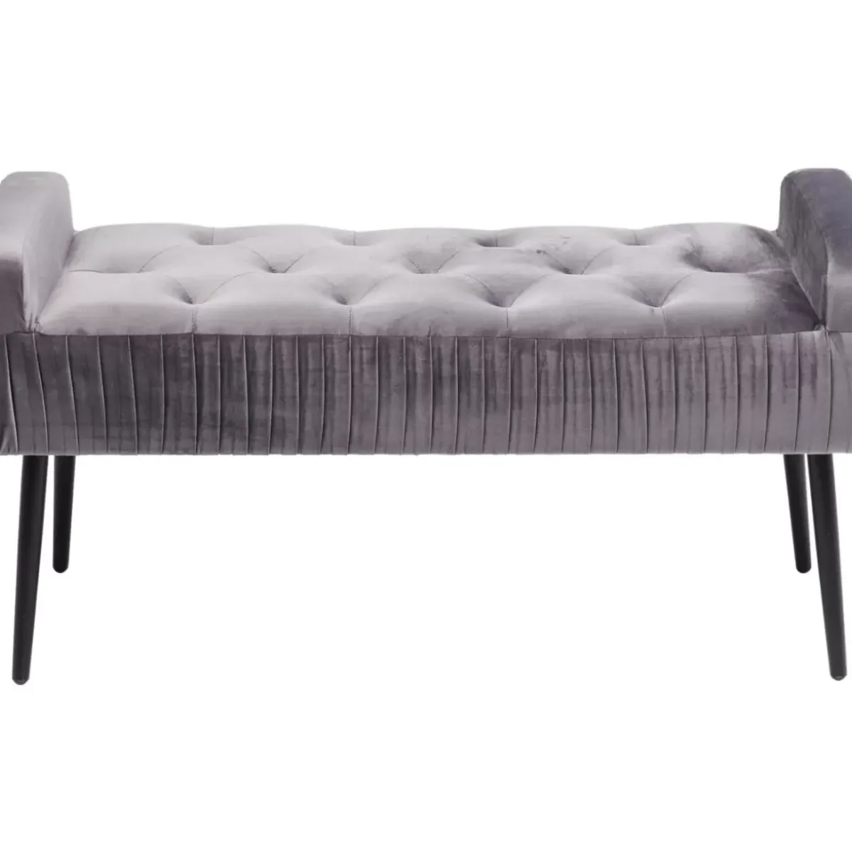 KARE Design Bank Lofty Grau Schwarz- Sitzbänke