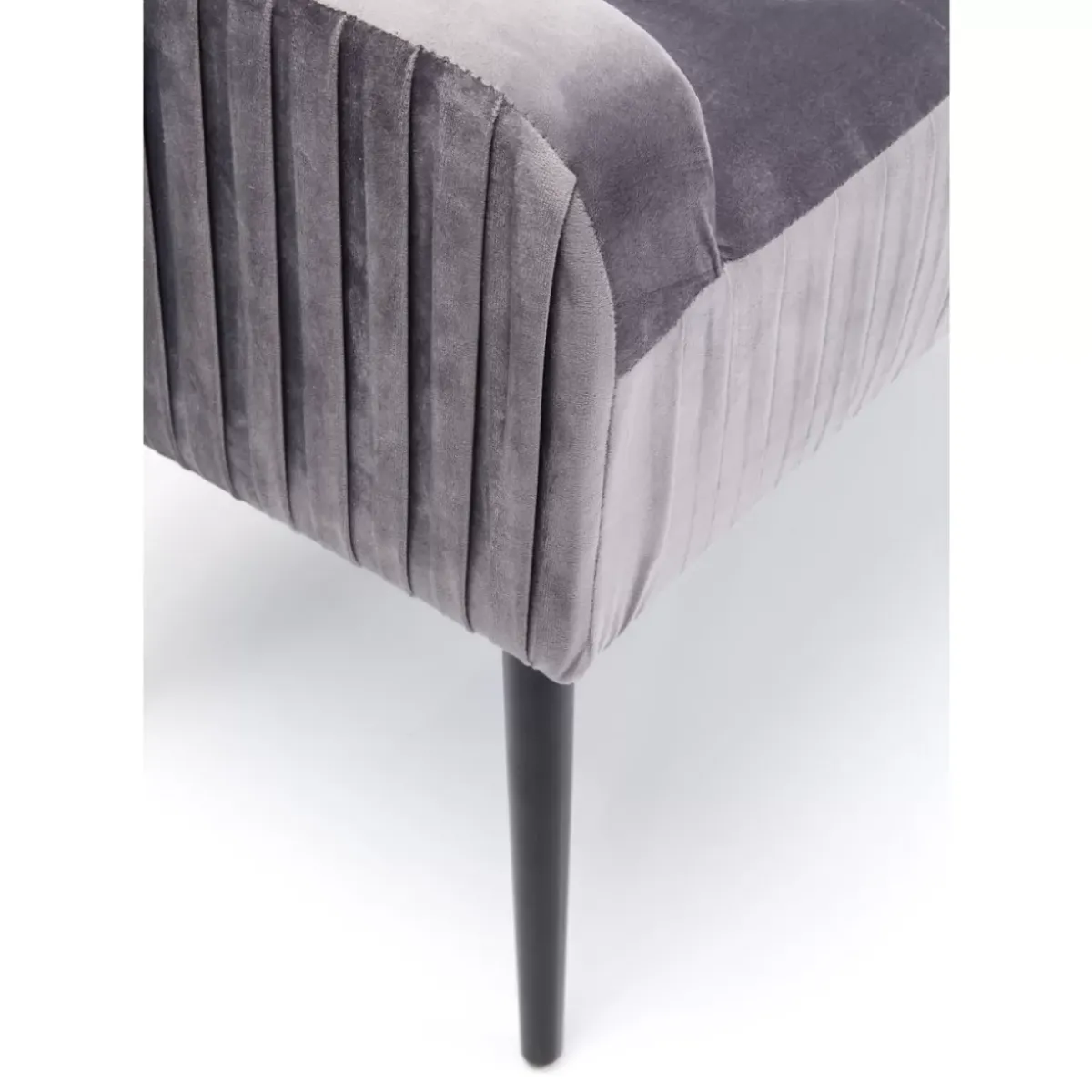 KARE Design Bank Lofty Grau Schwarz- Sitzbänke