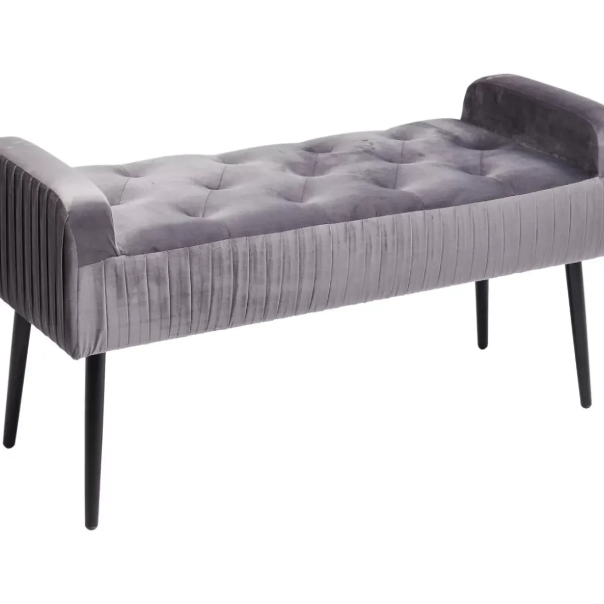 KARE Design Bank Lofty Grau Schwarz- Sitzbänke