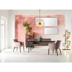 KARE Design Bank Mode Velvet Grau- Sitzbänke