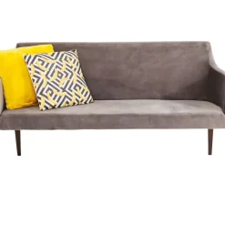 KARE Design Bank Mode Velvet Grau- Sitzbänke