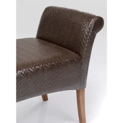 KARE Design Bank Motley Textum Braun- Sitzbänke