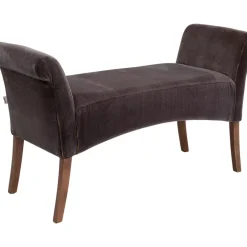 KARE Design Bank Motley Velvet Braun- Sitzbänke