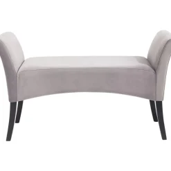 KARE Design Bank Motley Velvet Silvergrey- Sitzbänke