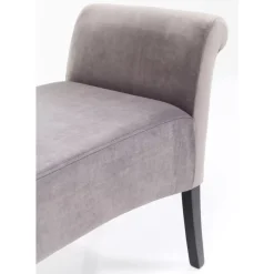 KARE Design Bank Motley Velvet Silvergrey- Sitzbänke