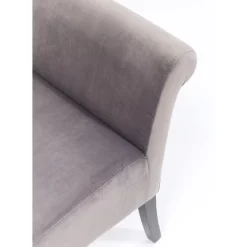 KARE Design Bank Motley Velvet Silvergrey- Sitzbänke