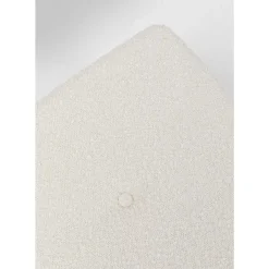 KARE Design Bank Smart Boucle Creme Schwarz 90Cm- Sitzbänke