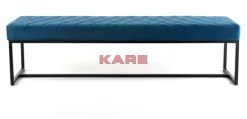 KARE Design Bank Smart Petrol Schwarz 150X40Cm- Sitzbänke