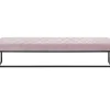 KARE Design Bank Smart Rosa Schwarz 150X40Cm- Sitzbänke