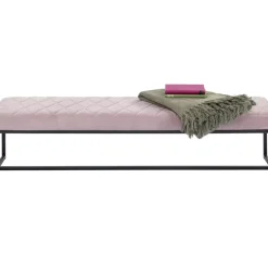 KARE Design Bank Smart Rosa Schwarz 150X40Cm- Sitzbänke