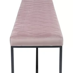 KARE Design Bank Smart Rosa Schwarz 150X40Cm- Sitzbänke