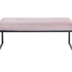 KARE Design Bank Smart Rosa Schwarz 90X40Cm- Sitzbänke