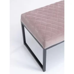 KARE Design Bank Smart Rosa Schwarz 90X40Cm- Sitzbänke