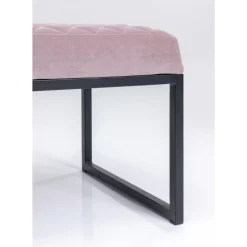 KARE Design Bank Smart Rosa Schwarz 90X40Cm- Sitzbänke
