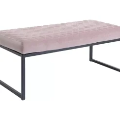 KARE Design Bank Smart Rosa Schwarz 90X40Cm- Sitzbänke