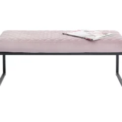 KARE Design Bank Smart Rosa Schwarz 90X40Cm- Sitzbänke