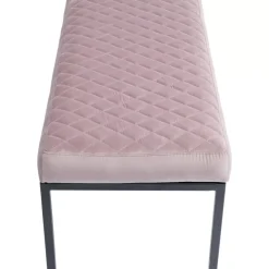 KARE Design Bank Smart Rosa Schwarz 90X40Cm- Sitzbänke