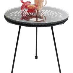 KARE Design Beistelltisch Acapulco Schwarz- Outdoormöbel