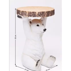 KARE Design Beistelltisch Animal Polar Bear O37Cm- Tische