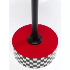 KARE Design Beistelltisch Domero Checkers Rot O40Cm- Tische