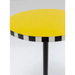 KARE Design Beistelltisch Domero Checkers Gelb O25Cm- Tische