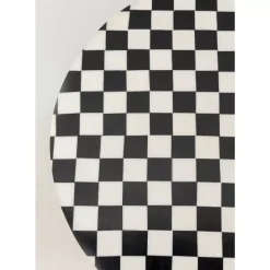 KARE Design Beistelltisch Domero Chess Schwarz Weis O25Cm- Tische