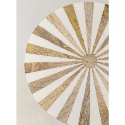 KARE Design Beistelltisch Domero Cirque Gold Weis O25Cm- Tische