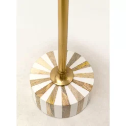 KARE Design Beistelltisch Domero Cirque Gold Weis O25Cm- Tische