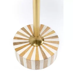 KARE Design Beistelltisch Domero Cirque Gold Weis O40Cm- Tische