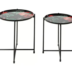 KARE Design Beistelltisch Flowers Garden Round (2/Set)- Tische