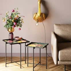 KARE Design Beistelltisch Flowers Garden Square (2/Set)- Tische