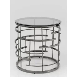 KARE Design Beistelltisch Jupiter Silber O55Cm- Tische