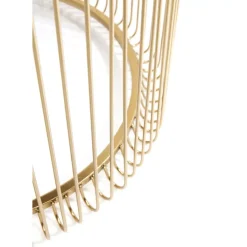 KARE Design Beistelltisch Wire Messing (2/Set) O44Cm- Tische