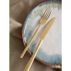 KARE Design Besteck Gloria Matt Gold (16-Tlg.)- Geschirr & Tischaccessoires