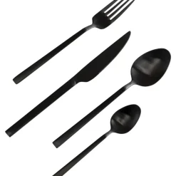 KARE Design Besteck Gloria Matt Schwarz (16-Tlg.)- Geschirr & Tischaccessoires