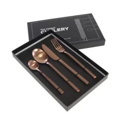 KARE Design Besteck Lery Copper 4.Tlg- Geschirr & Tischaccessoires