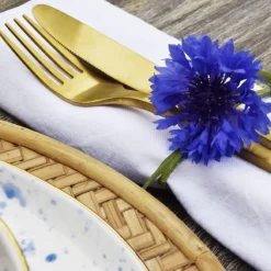 KARE Design Besteck Lery Gold 4.Tlg- Geschirr & Tischaccessoires