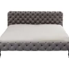 KARE Design Bett Desire Velvet Silbergrau 160X200 Cm- Betten