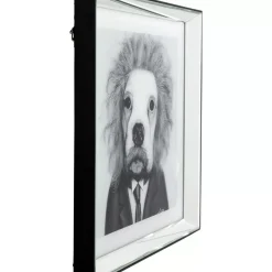 KARE Design Bild Frame Mirror Smart Dog 60X60- Bilder
