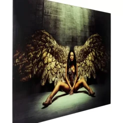 KARE Design Bild Glas Angelwings 120X80Cm- Bilder