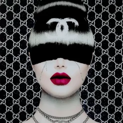 KARE Design Bild Glas Fashion Haircut 80X80- Bilder