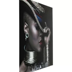 KARE Design Bild Glas Foxy Lady 120X120Cm- Bilder